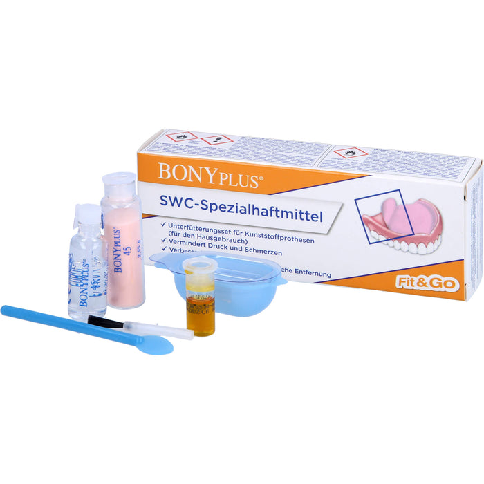 BONYplus SWC SPEZIAL ZAHNPROTHESENHAFTMITTEL SET, 1 pc Ensemble