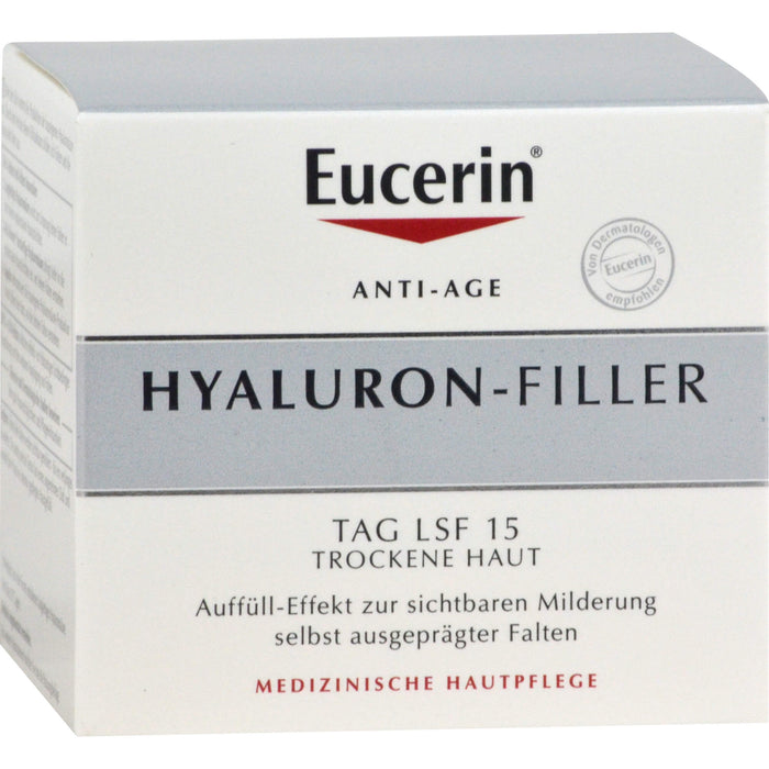 Eucerin Hyaluron-Filler Tagespflege für trockene Haut, 50 ml Cream