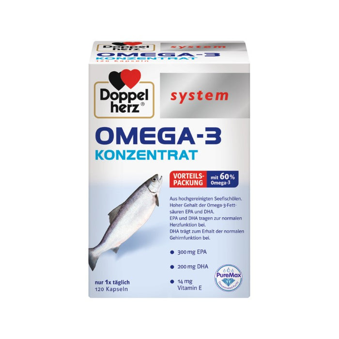 Doppelherz System Omega-3 Konzentrat Kapseln, 120 St. Kapseln