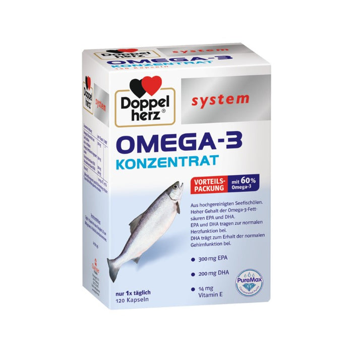 Doppelherz System Omega-3 Konzentrat Kapseln, 120 St. Kapseln