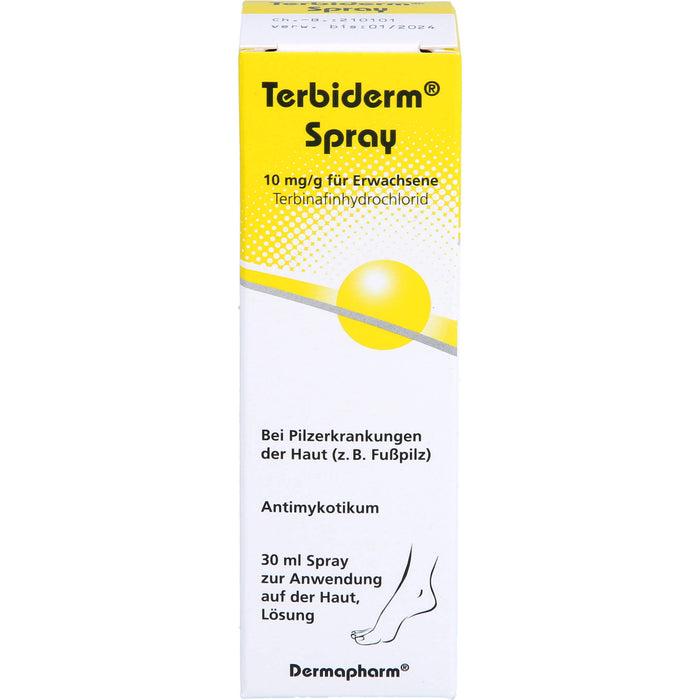 Terbiderm Spray bei Pilzerkrankungen der Haut, 30 ml Solution