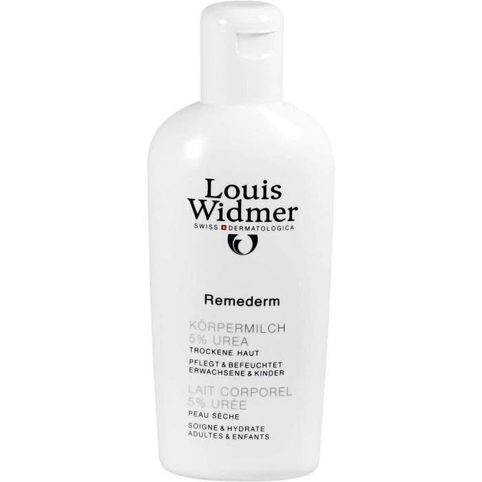 Louis Widmer Remederm Körpermilch 5% Urea für trockene Haut, 200 ml Cream