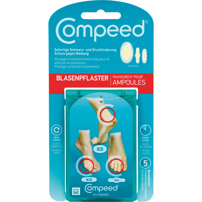 Compeed Blasenpflaster Mixpack, 5 pc Pansement