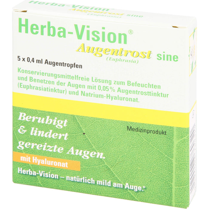 Herba-Vision Augentrost sine (Euphrasia), 5 pcs. Ampoules