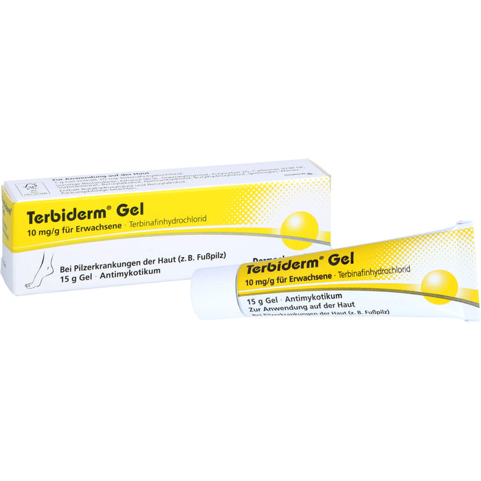 Terbiderm Gel 10 mg/g für Erwachsene bei Pilzinfektionen der Haut, 15 g Gel