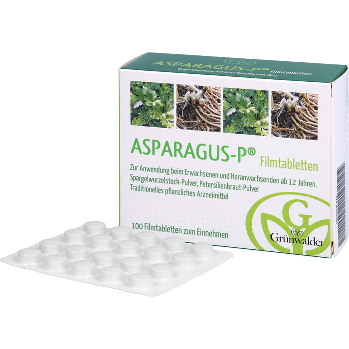 Asparagus P Filmtabletten zur Unterstützung der Nierenfunktion, 100 pcs. Tablets