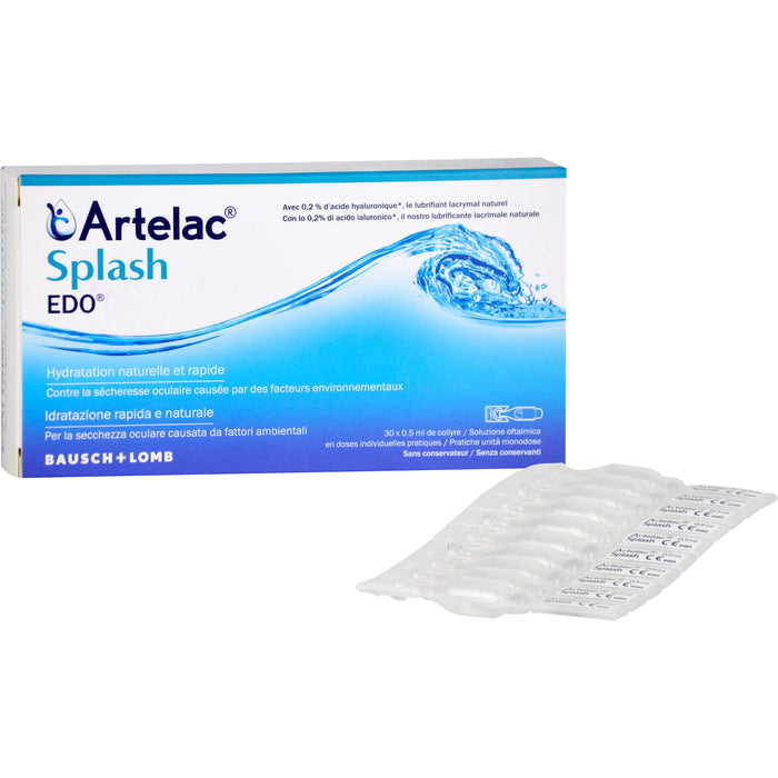 Artelac Splash Augentropfen EDO, 30 pcs. Single-dose pipettes