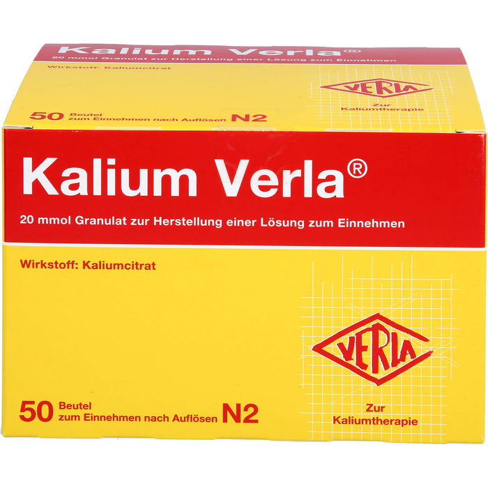 Kalium Verla Granulat zur Kaliumtherapie, 50 pc Sachets