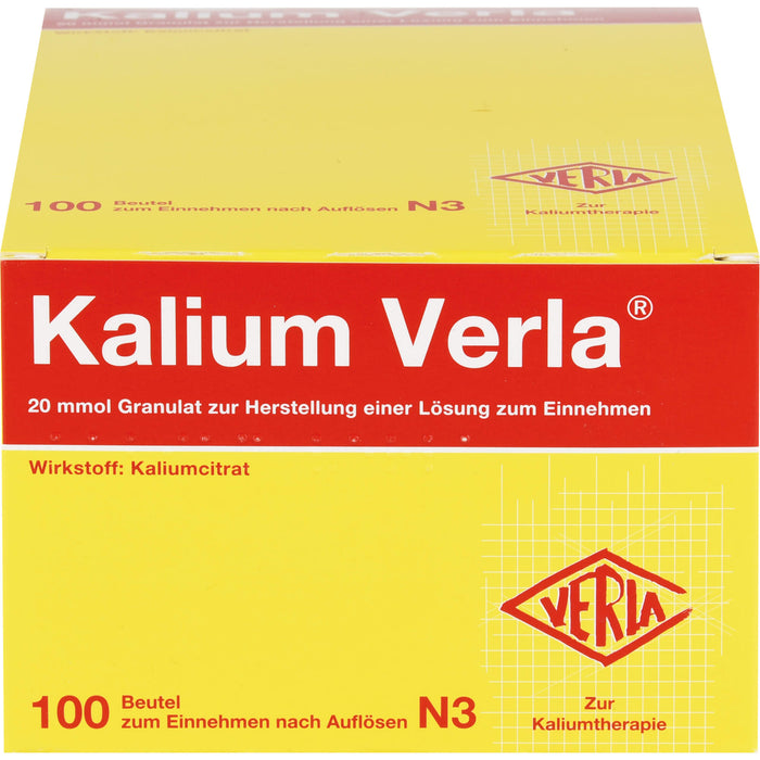 Kalium Verla 20 mmol Granulat Beutel, 100 pcs. Sachets