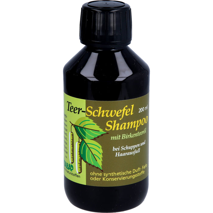 ATABA Teer-Schwefel-Shampoo mit Birkenholzteer bei Schuppen und Haarausfall, 200 ml Shampoing