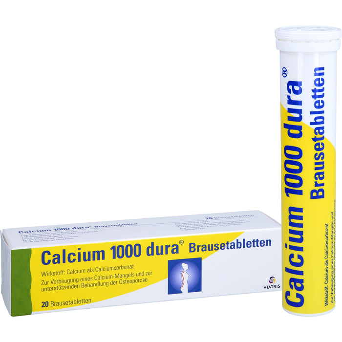 Calcium 1000 dura Brausetabletten, 20 St. Brausetabletten