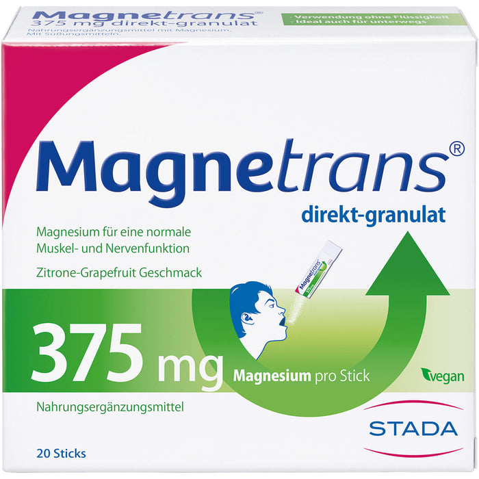 Magnetrans Direktgranulat 375 mg Sticks, 20 pc Sachets