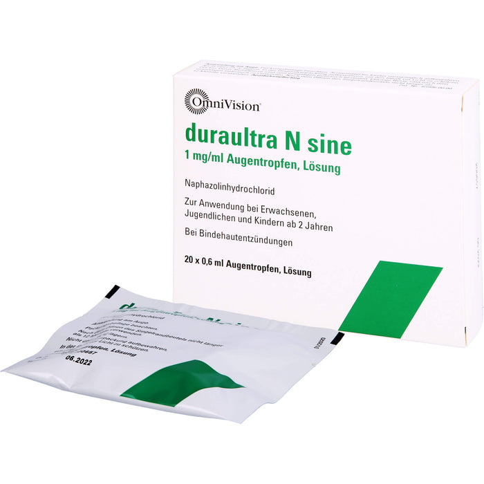 OmniVision duraultra N sine 1 mg/ml Augentropfen, 20 pc Pipettes à dose unique