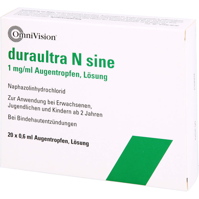 OmniVision duraultra N sine 1 mg/ml Augentropfen, 20 St. Einzeldosispipetten