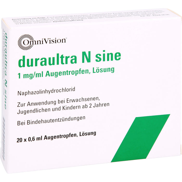 OmniVision duraultra N sine 1 mg/ml Augentropfen, 20 pc Pipettes à dose unique