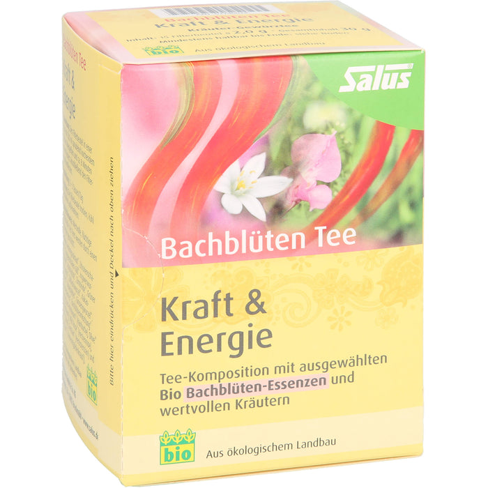 Salus Bachblüten Tee Kraft & Energie bio, 15 pcs. Filter bag