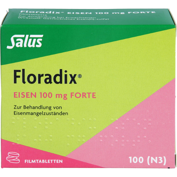 Floradix Eisen 100 mg forte Filmtabletten, 100 St. Tabletten