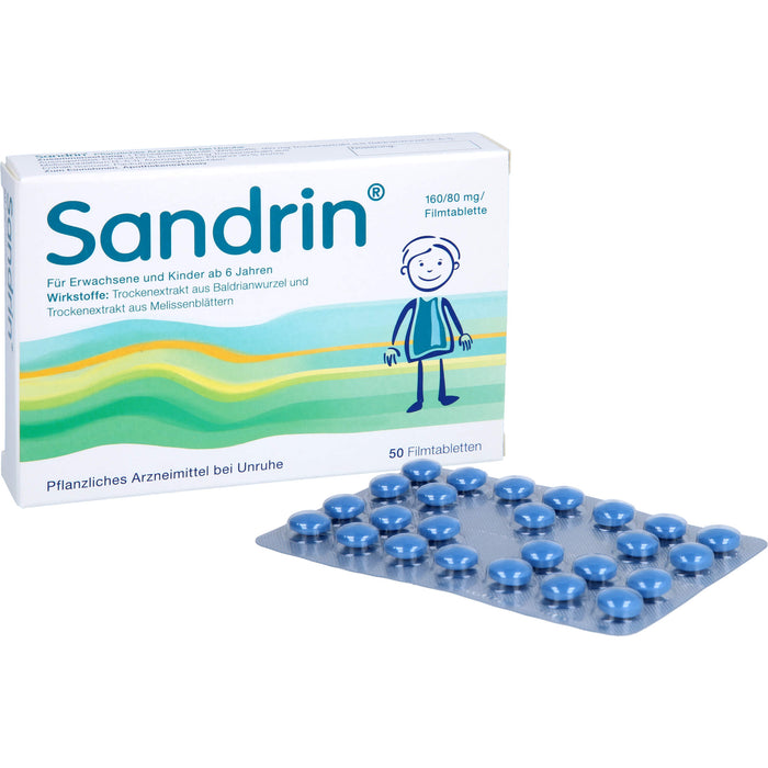 Sandrin Filmtabletten bei Unruhe, 50 St. Tabletten