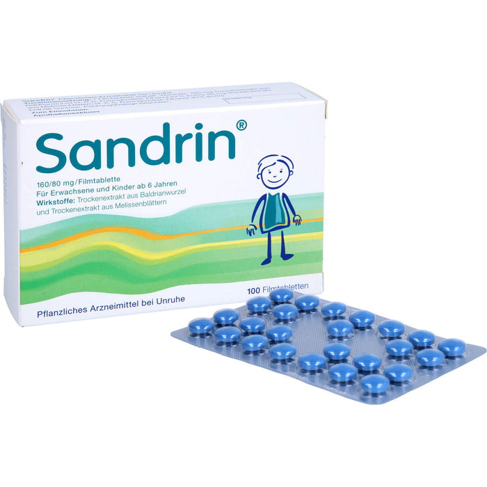 Sandrin Filmtabletten bei Unruhe, 100 St. Tabletten