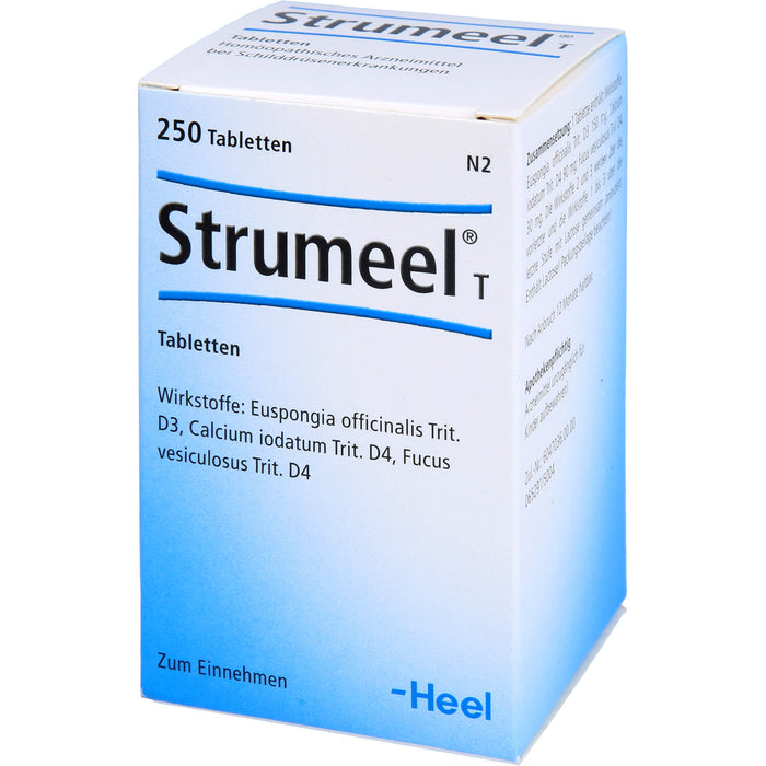 Strumeel T Tabletten bei Schilddrüsenerkrankungen, 250 pc Tablettes