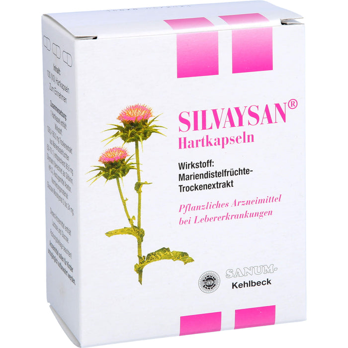 SANUM-KEHLBECK Silvaysan Hartkapseln bei Lebererkrankungen, 100 pc Capsules