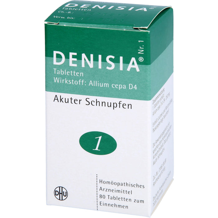 DHU DENISIA Nr. 1 Tabletten bei akutem Schnupfen, 80 pcs. Tablets