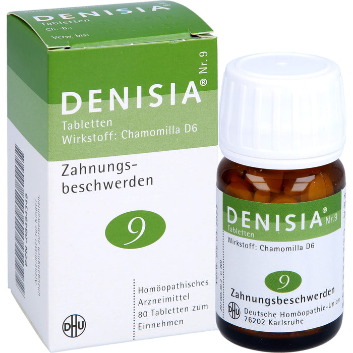 DHU DENISIA Nr. 9 Tabletten bei Zahnungsbeschwerden, 80 pc Tablettes