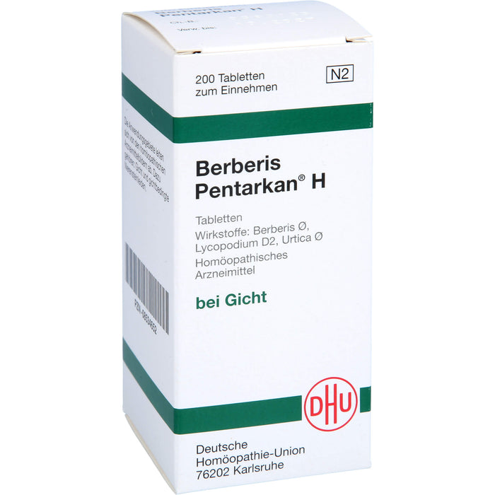 DHU Berberis Pentarkan H Tabletten, 200 pcs. Tablets