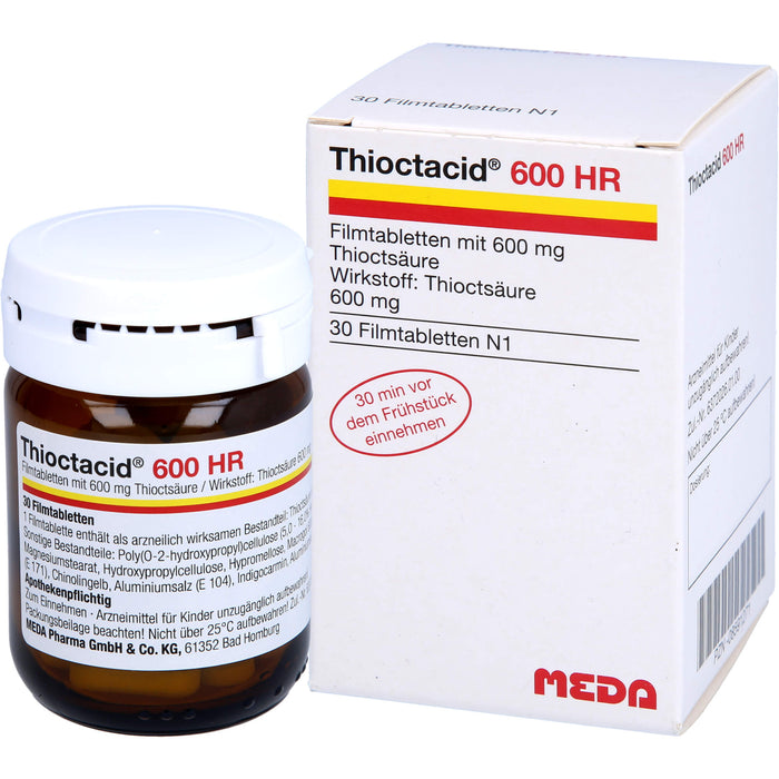 Thioctacid 600 HR Filmtabletten bei diabetischer Polyneuropathie, 30 St. Tabletten