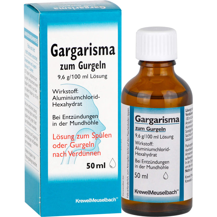 Gargarisma zum Gurgeln Lösung bei Entzündungen in der Mundhöhle, 50 ml Solution