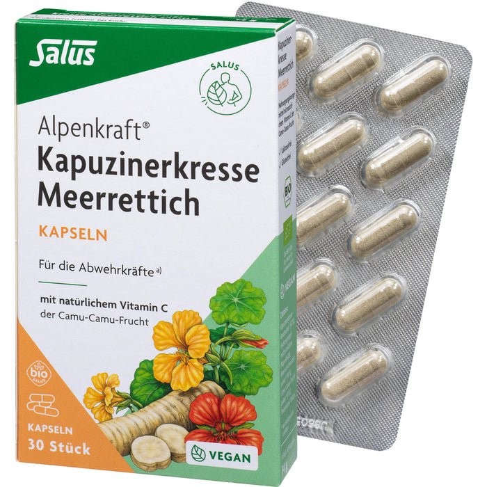 Salus Alpenkraft Kapuzinerkresse-Meerrettich Kapseln, 30 St. Kapseln