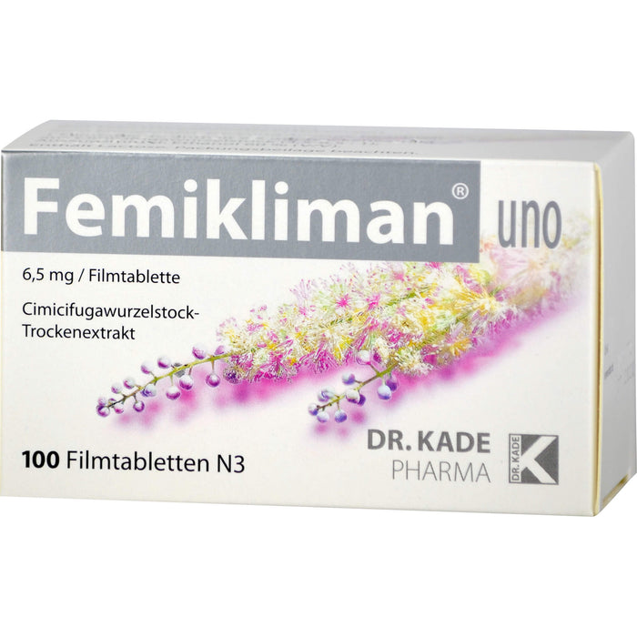 DR. KADE Femikliman uno Filmtabletten bei Wechseljahresbeschwerden, 100 pcs. Tablets