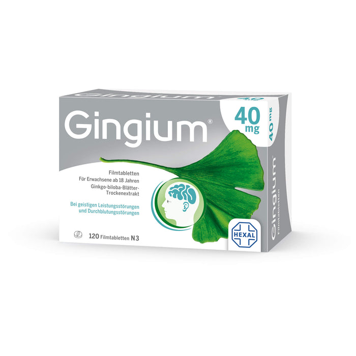 Gingium 40 mg Filmtabletten, 120 pcs. Tablets