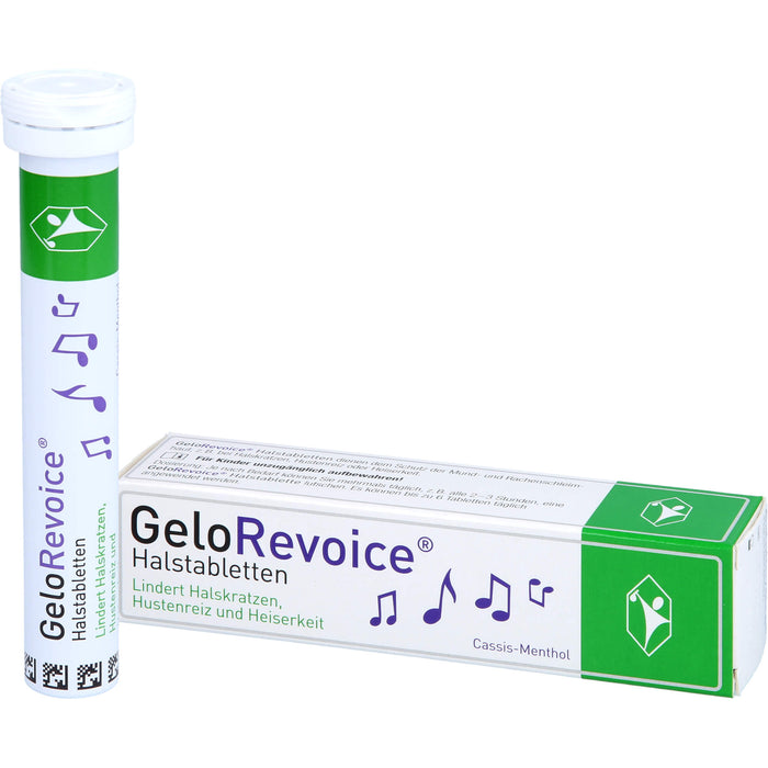 GeloRevoice Halstabletten Cassis-Menthol, 20 pcs. Tablets