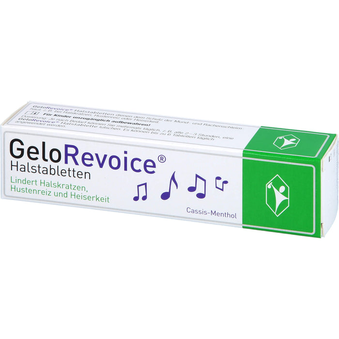 GeloRevoice Halstabletten Cassis-Menthol, 20 pcs. Tablets