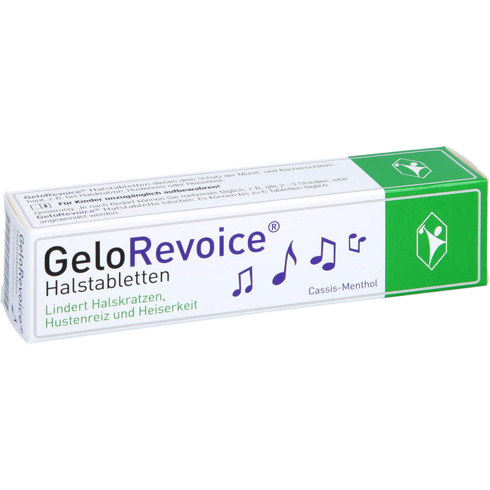 GeloRevoice Halstabletten Cassis-Menthol, 20 pcs. Tablets