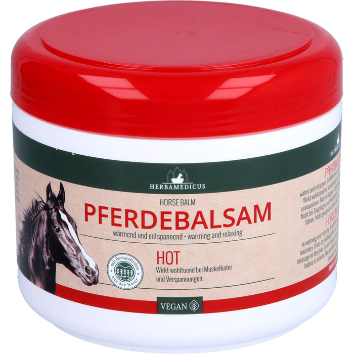 HERBAMEDICUS Pferdebalsam Hot wärmend und entspannend, 500 ml Balm