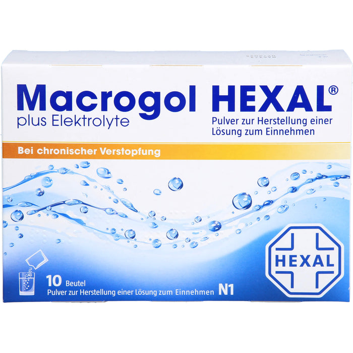 Macrogol HEXAL plus Elektrolyte, 10 pcs. Sachets