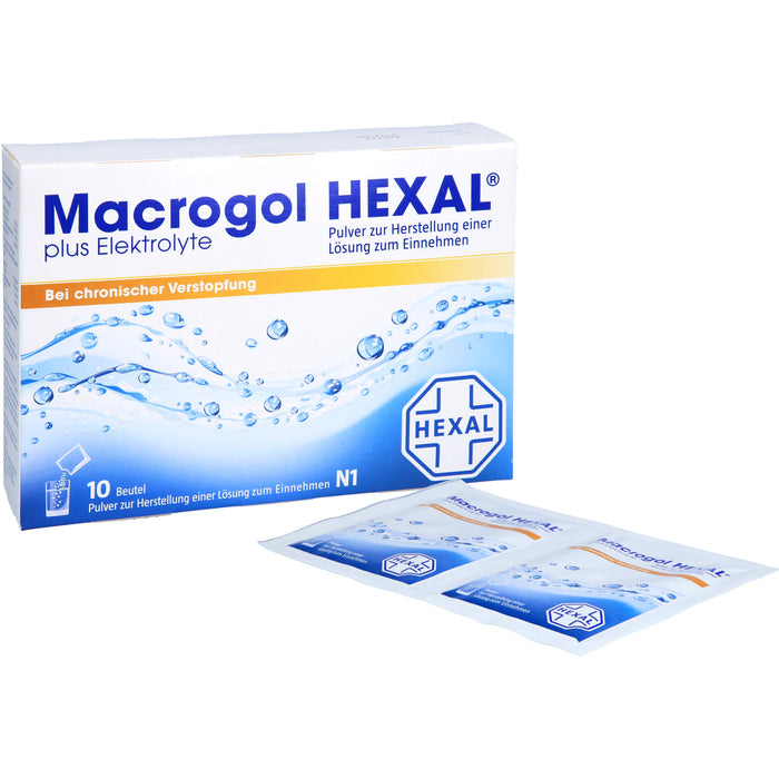 Macrogol HEXAL plus Elektrolyte, 10 pc Sachets