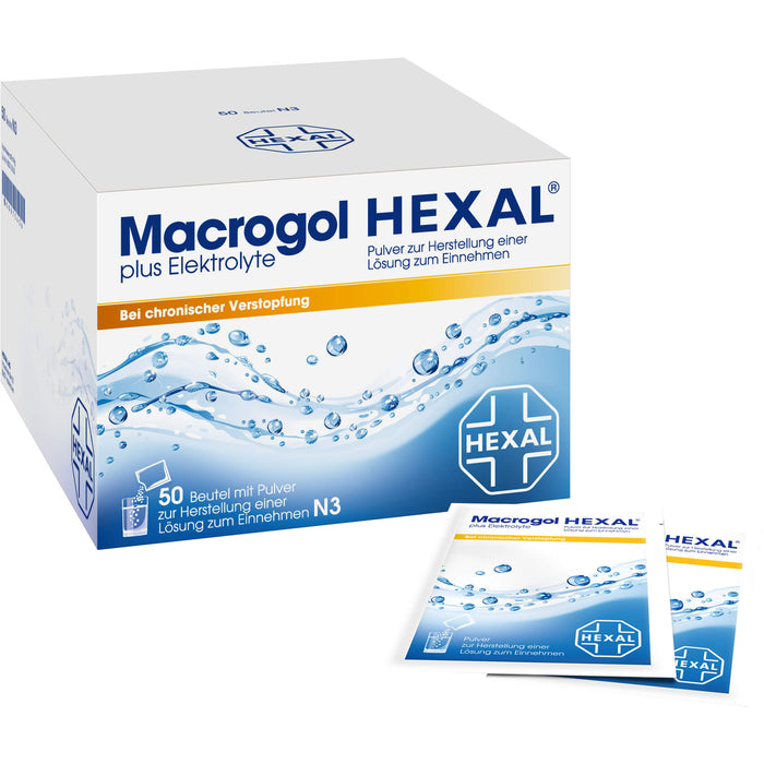 Macrogol HEXAL plus Elektrolyte, 50 pc Sachets