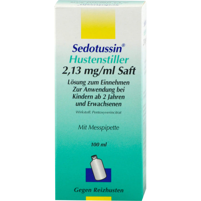 Sedotussin Hustenstiller 2,13 mg/ml Saft Lösung zum Einnehmen, 100 ml Solution
