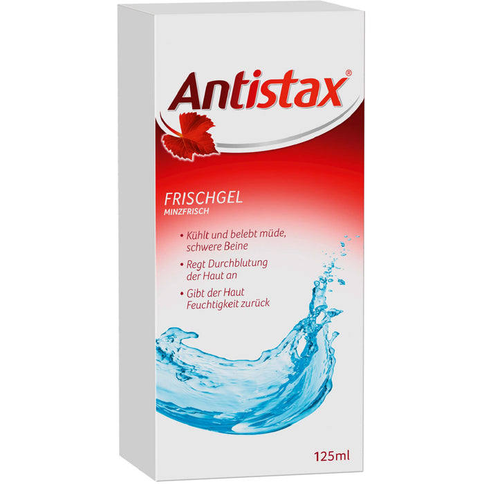 Antistax Frischgel kühlt und belebt müde und schwere Beine, 125 ml Gel