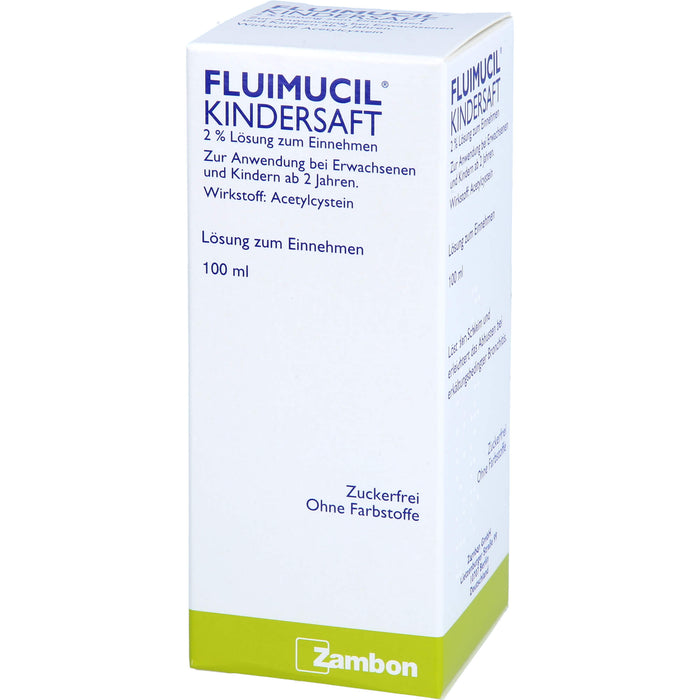 Zambon Fluimucil Kindersaft 2% Lösung, 100 ml Lösung