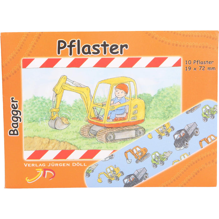 KINDERPFLASTER BAGGER - BRIEFCHEN, 10 pcs. Patch