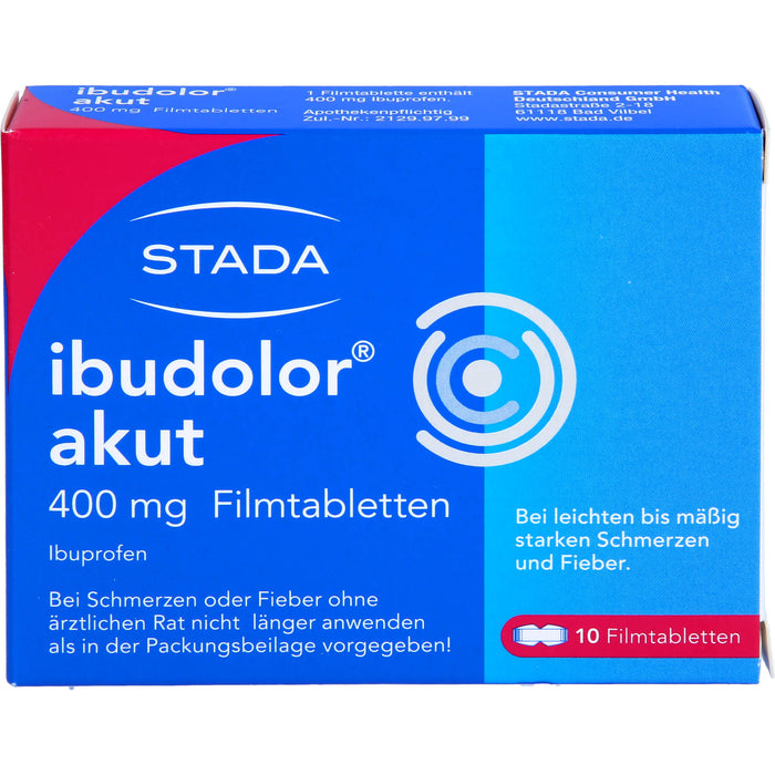 ibudolor akut 400 mg Filmtabletten, 10 pcs. Tablets