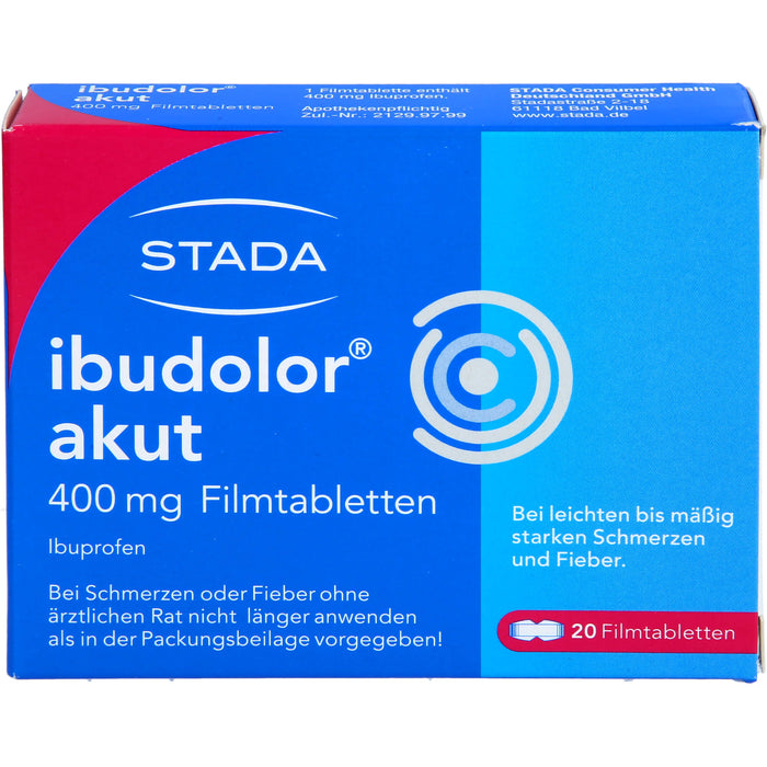 ibudolor akut 400 mg Filmtabletten, 20 pc Tablettes