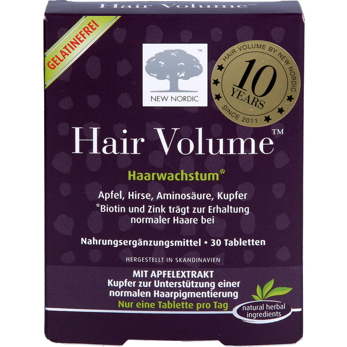 NEW NORDIC Hair Volume Haarwachstum Tabletten, 30 pcs. Tablets