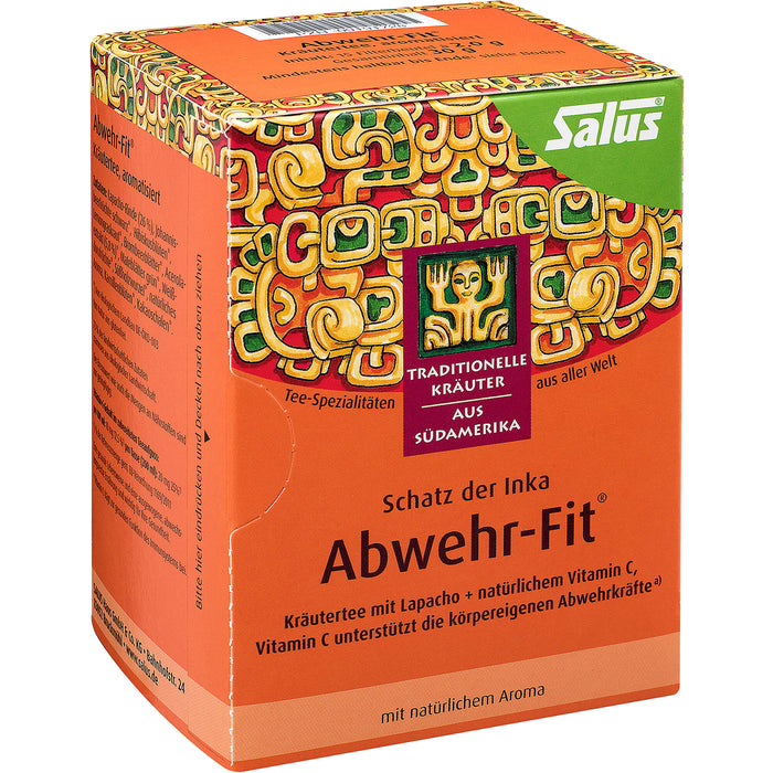 Salus Abwehr-Fit Kräutertee mit Lapacho + natürlichem Vitamin C, 15 pcs. Filter bag