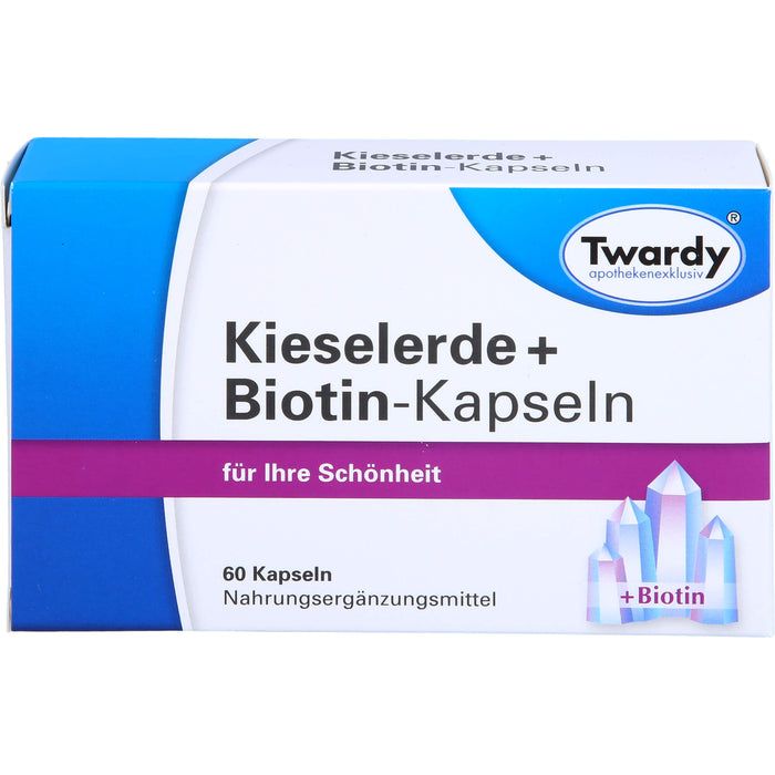 Twardy Kieselerde + Biotin-Kapseln für Ihre Schönheit, 60 St. Kapseln