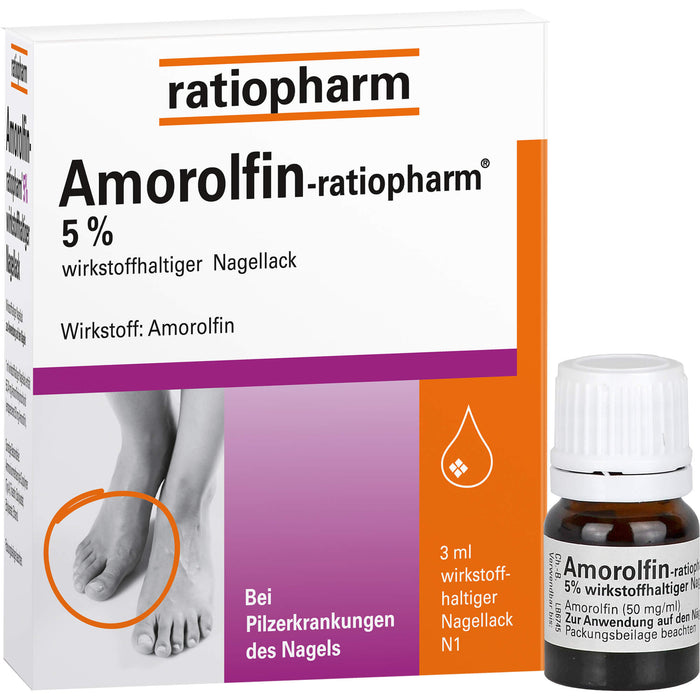 Amorolfin-ratiopharm Nagellack bei Nagelpilz, 3 ml Vernis à ongles contenant une substance active